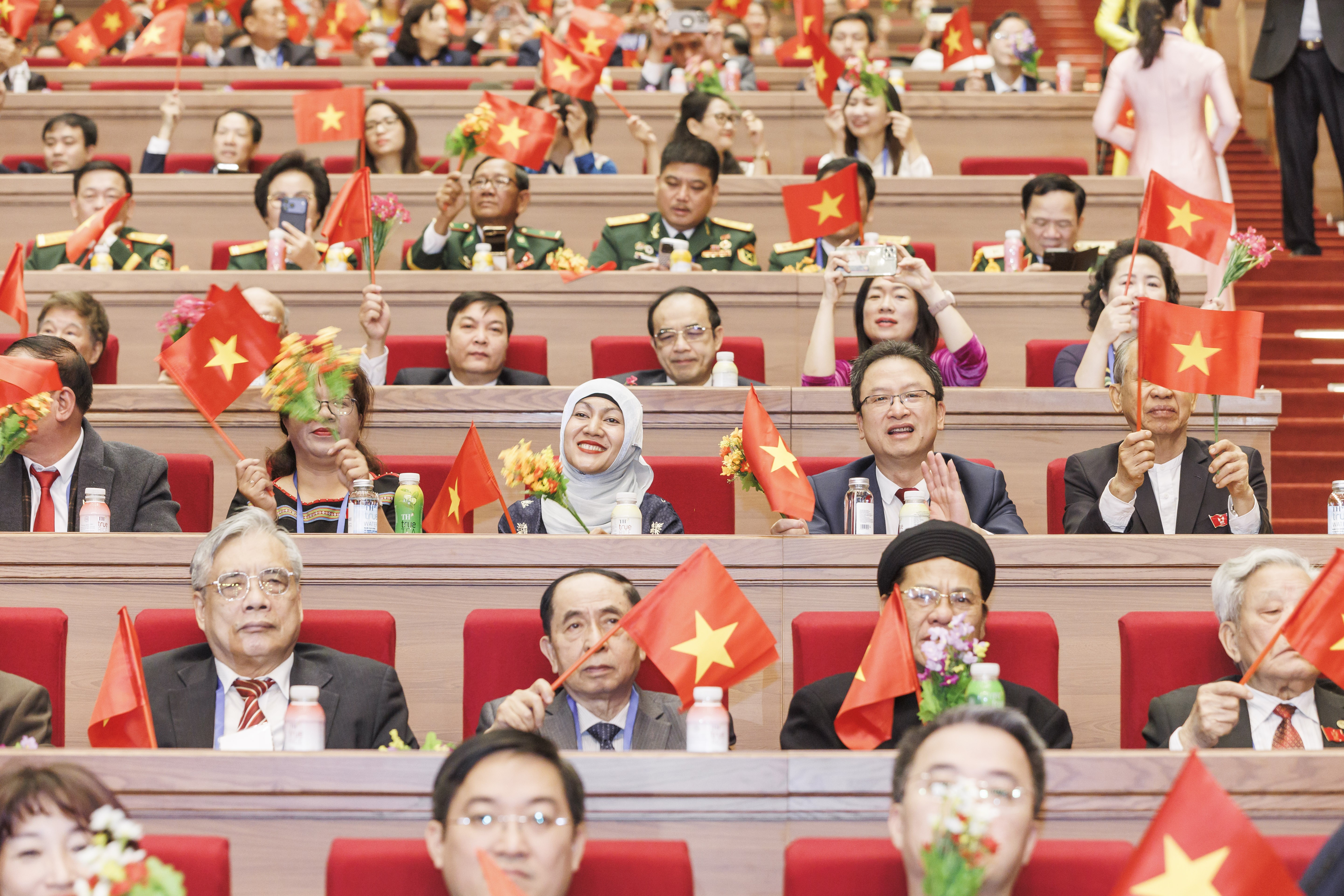 Các đại biểu tham dự Đại hội Thi đua yêu nước toàn quốc lần thứ XI. (Ảnh: Quang Vinh) Các đại biểu tham dự Đại hội Thi đua yêu nước toàn quốc lần thứ XI. (Ảnh: Quang Vinh)