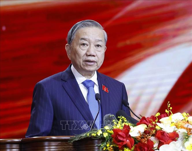 Tổng Bí thư Tô Lâm: Phát huy trí tuệ và bản lĩnh Việt Nam vững bước tiến mạnh trong kỷ nguyên phát triển mới Chú thích ảnh