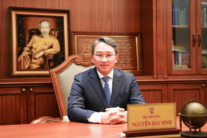 Bộ trưởng Bộ Tư pháp Nguyễn Hải Ninh. (Ảnh: Báo Pháp luật Thành phố Hồ Chí Minh) Bộ trưởng Bộ Tư pháp Nguyễn Hải Ninh. (Ảnh: Báo Pháp luật Thành phố Hồ Chí Minh)