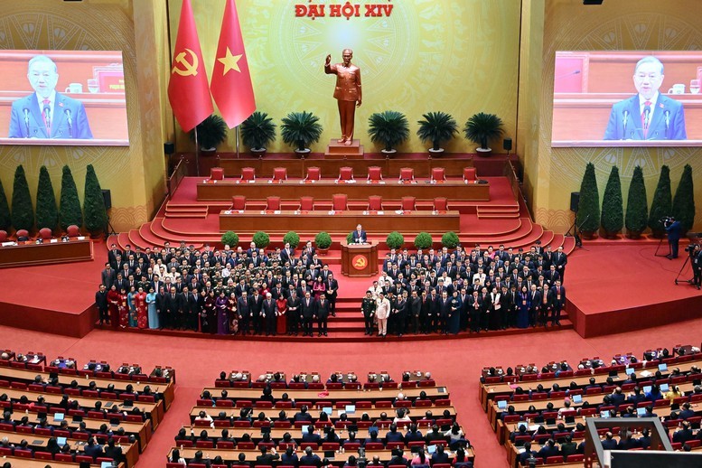 Đại hội đại biểu toàn quốc lần thứ XIV của Đảng họp phiên bế mạc vào chiều 23/1 - Ảnh: daihoidangtoanquoc.vn Đại hội đại biểu toàn quốc lần thứ XIV của Đảng họp phiên bế mạc vào chiều 23/1 - Ảnh: daihoidangtoanquoc.vn