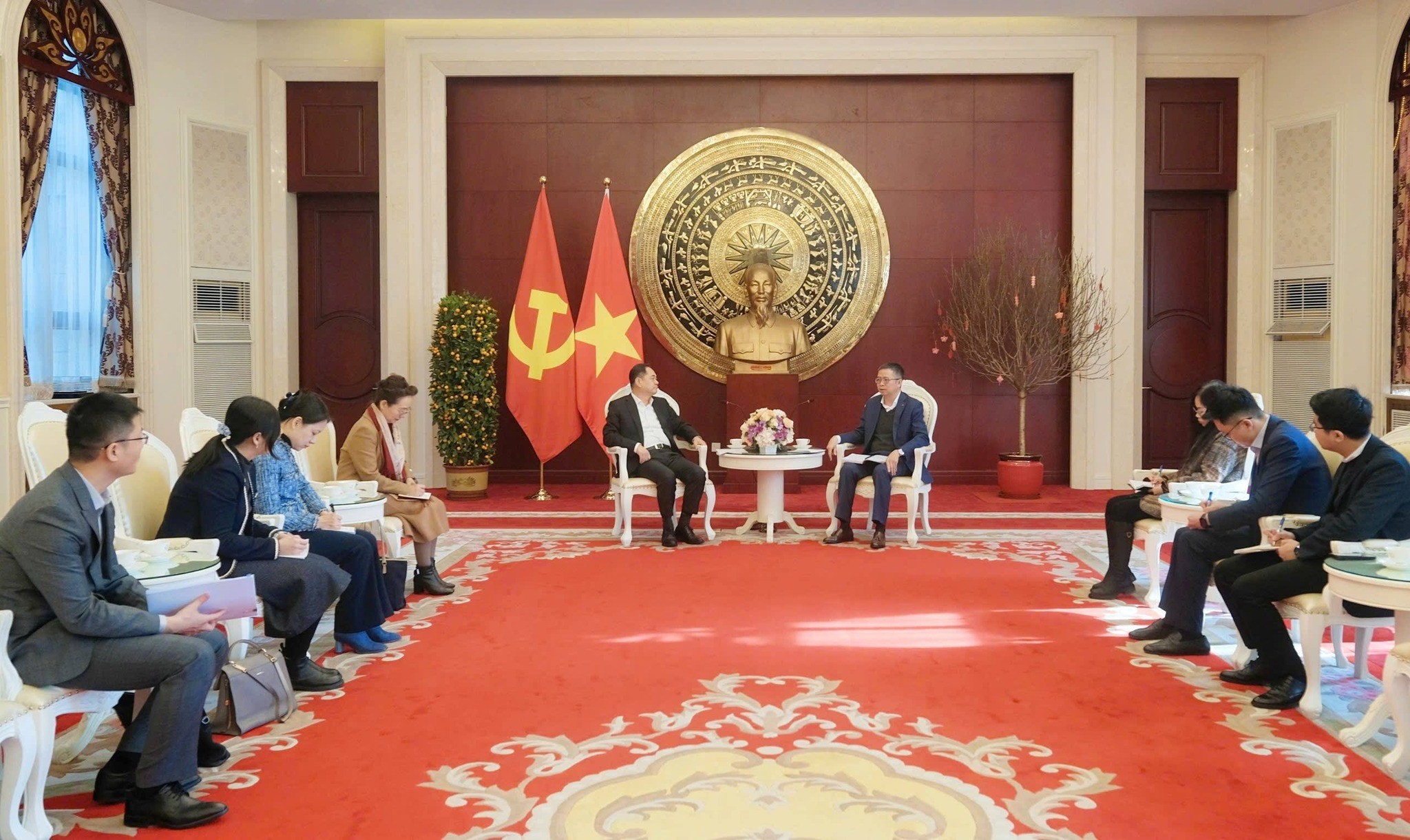 Đại sứ Việt Nam tại Trung Quốc Phạm Thanh Bình tiếp Hội trưởng Hội Hữu nghị đối ngoại nhân dân Trung Quốc Dương Vạn Minh Đại sứ Việt Nam tại Trung Quốc Phạm Thanh Bình tiếp Hội trưởng Hội Hữu nghị đối ngoại nhân dân Trung Quốc Dương Vạn Minh