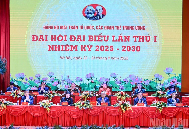The First Congress of the Party Committee of the Viet Nam Fatherland Front and Central Mass Organizations, 2025–2030 Term, held on September 22–23 in Hanoi.