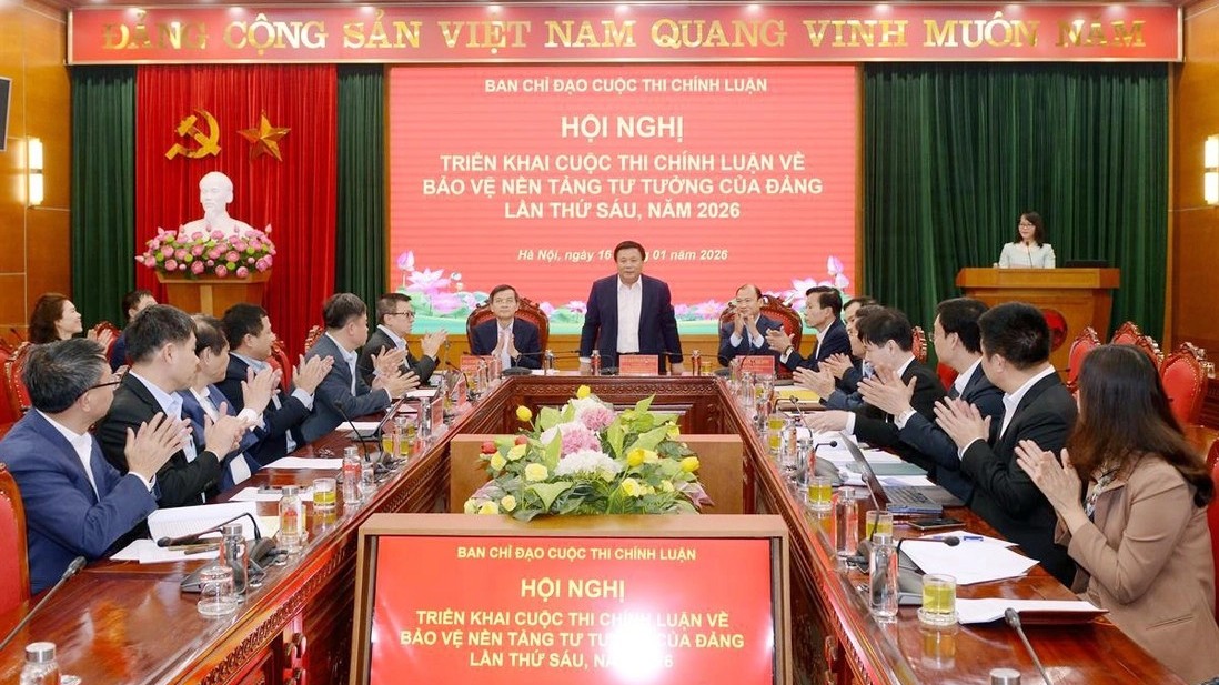 Triển khai Cuộc thi chính luận về bảo vệ nền tảng tư tưởng của Đảng lần thứ sáu, năm 2026