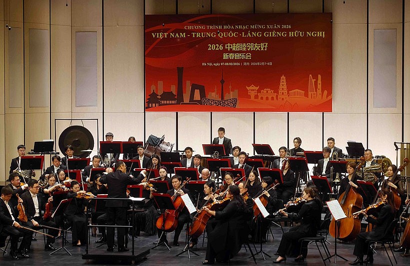 A performance at the Spring Concert 2026 (Photo: VNA) A performance at the Spring Concert 2026 (Photo: VNA)