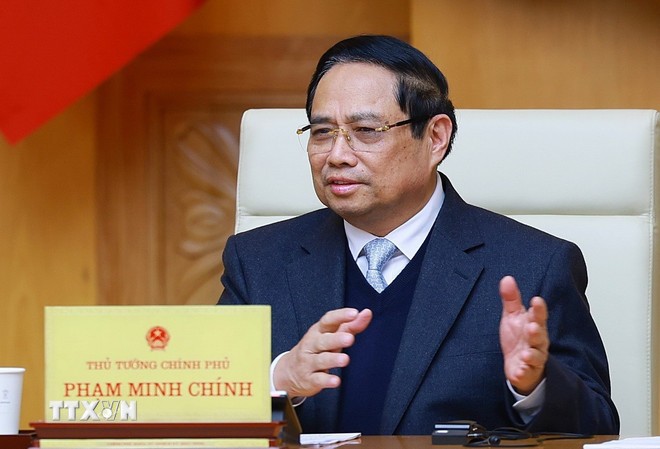 Thủ tướng Phạm Minh Chính tiếp Đại sứ Trung Quốc tại Việt Nam Hà Vĩ