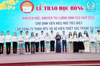 Cần Thơ: Trao học bổng khuyến học, khuyến tài “Lương Định Của” cho sinh viên hiếu học tiêu biểu