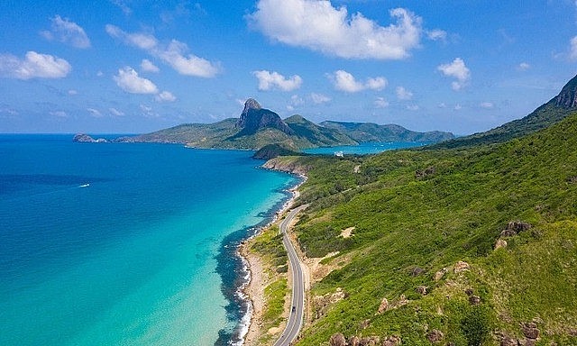 Aerial view of Viet Nam's Con Dao Island. Aerial view of Viet Nam's Con Dao Island.