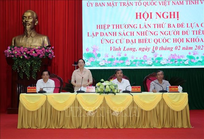 Ủy ban MTTQ Việt Nam tỉnh Vĩnh Long tổ chức hội nghị hiệp thương lần thứ ba Ủy ban MTTQ Việt Nam tỉnh Vĩnh Long tổ chức hội nghị hiệp thương lần thứ ba