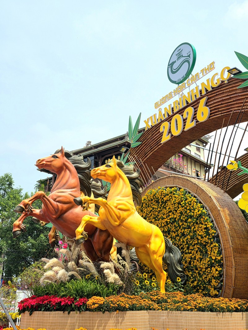 Cần Thơ khai mạc đường hoa nghệ thuật chủ đề “Tết sum vầy” Cần Thơ khai mạc đường hoa nghệ thuật chủ đề “Tết sum vầy”