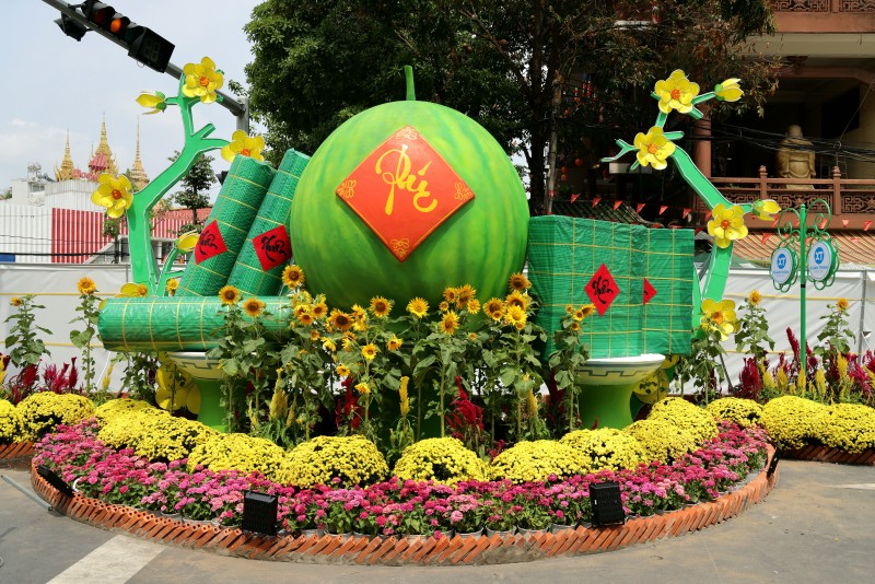 Cần Thơ khai mạc đường hoa nghệ thuật chủ đề “Tết sum vầy” Cần Thơ khai mạc đường hoa nghệ thuật chủ đề “Tết sum vầy”