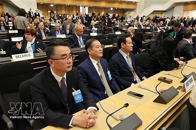 The Vietnamese delegation at the opening of the 61st session of the UN Human Rights Council (Photo: VNA) The Vietnamese delegation at the opening of the 61st session of the UN Human Rights Council (Photo: VNA)