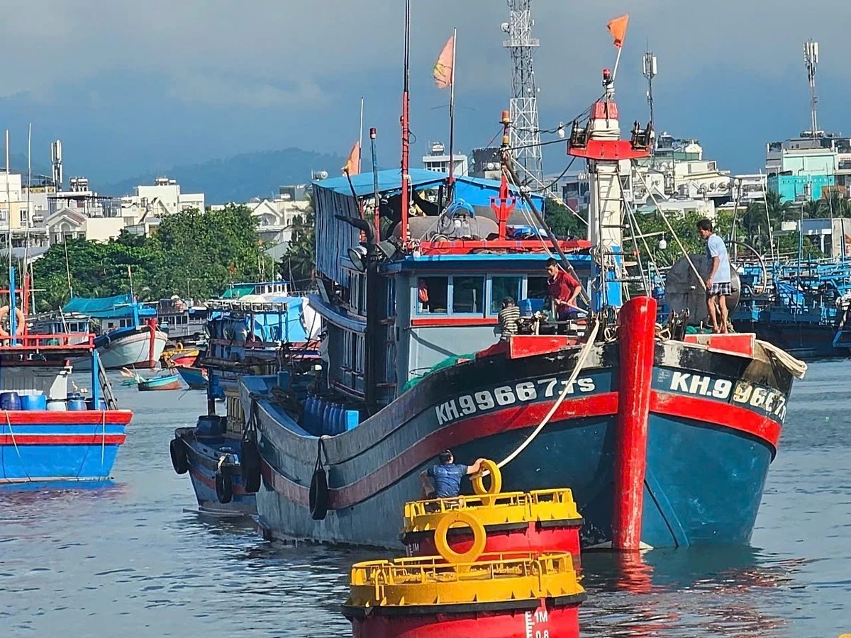 Vessels prepare to set sail at Hòn Rớ Port in Nha Trang City, Khánh Hòa Province. (Photo: VNA)