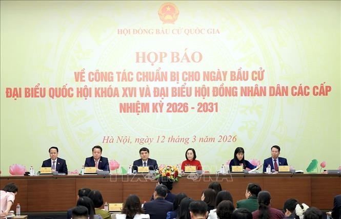 Press conference on preparations for the election of deputies to the 16th National Assembly and deputies to People’s Councils at all levels for the 2026–2031 term. (Photo: Tuan Anh/VNA) Press conference on preparations for the election of deputies to the 16th National Assembly and deputies to People’s Councils at all levels for the 2026–2031 term. (Photo: Tuan Anh/VNA)
