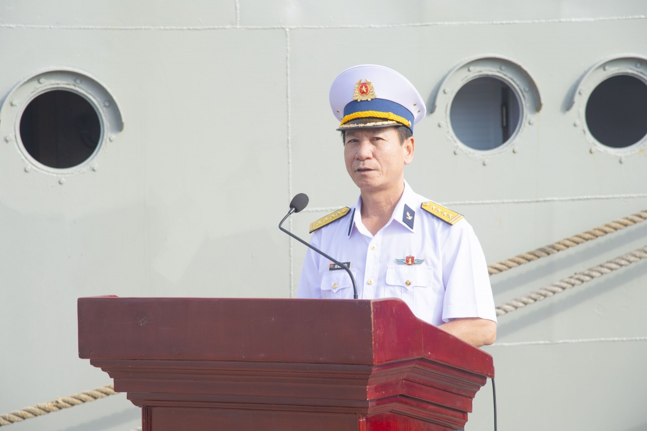 Colonel Do Hong Duyen speaks at the welcoming ceremony. (Photo: Duc Viet) Colonel Do Hong Duyen speaks at the welcoming ceremony. (Photo: Duc Viet)