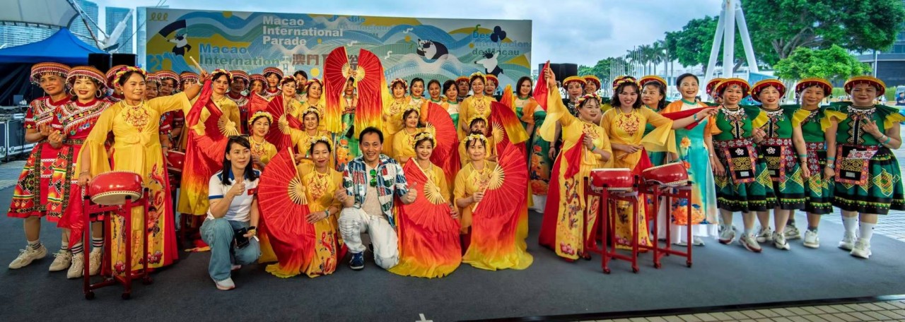 The Vietnam delegation at the event. (Photo: He Len)