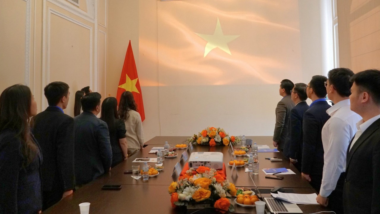 Panoramic view of the rally. (Photo: Vietnam Student Association in Russia)