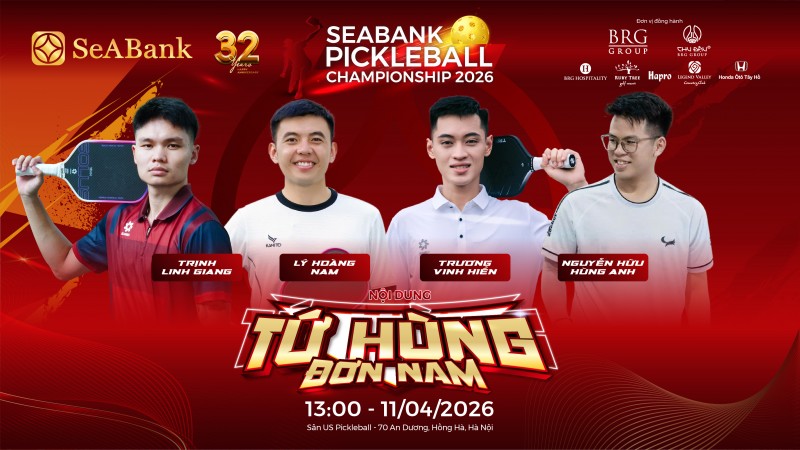 Ảnh 5: Giải SeABank Pickleball Championship 2026 được tổ chức nhằm gây quỹ từ thiện, tiếp tục nâng bước học sinh nghèo Ảnh 5: Giải SeABank Pickleball Championship 2026 được tổ chức nhằm gây quỹ từ thiện, tiếp tục nâng bước học sinh nghèo