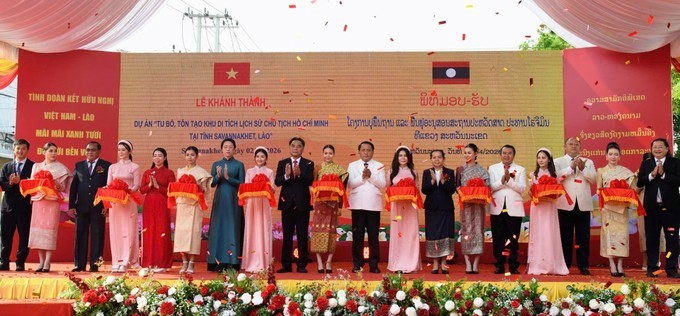 Khánh thành Khu di tích lịch sử Chủ tịch Hồ Chí Minh tại Savannakhet (Lào) Khánh thành Khu di tích lịch sử Chủ tịch Hồ Chí Minh tại Savannakhet (Lào)