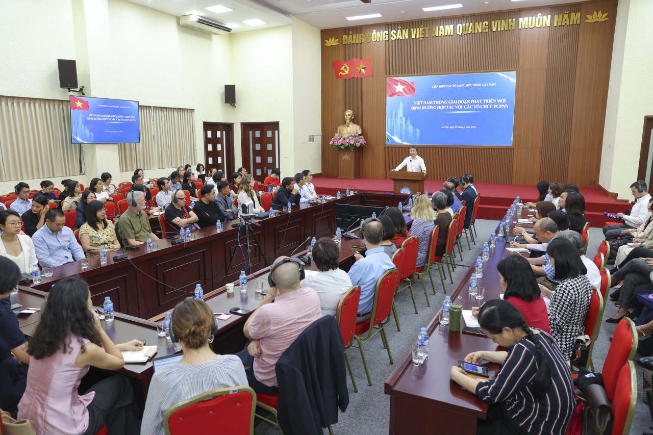 The 2026 Information Sharing Conference with foreign NGOs. (Photo: Dinh Hoa) The 2026 Information Sharing Conference with foreign NGOs. (Photo: Dinh Hoa)