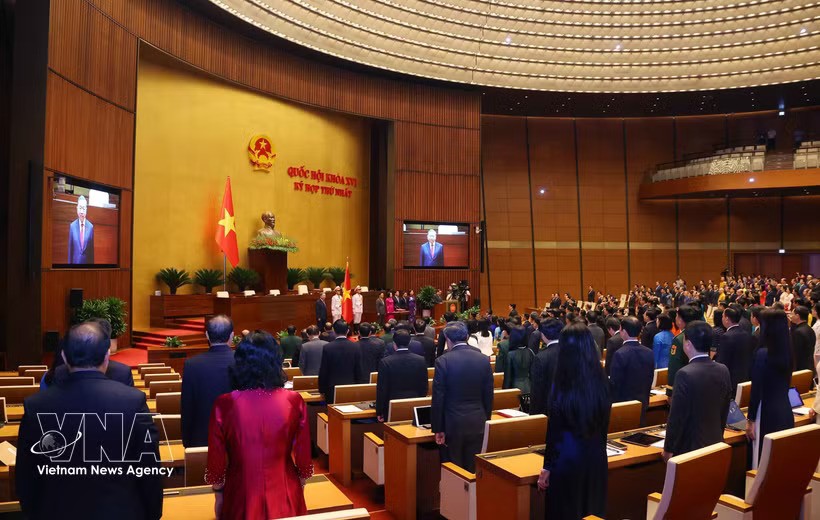 The swearing-in ceremony of President To Lam in Hanoi on April 7 (Photo: VNA) The swearing-in ceremony of President To Lam in Hanoi on April 7 (Photo: VNA)