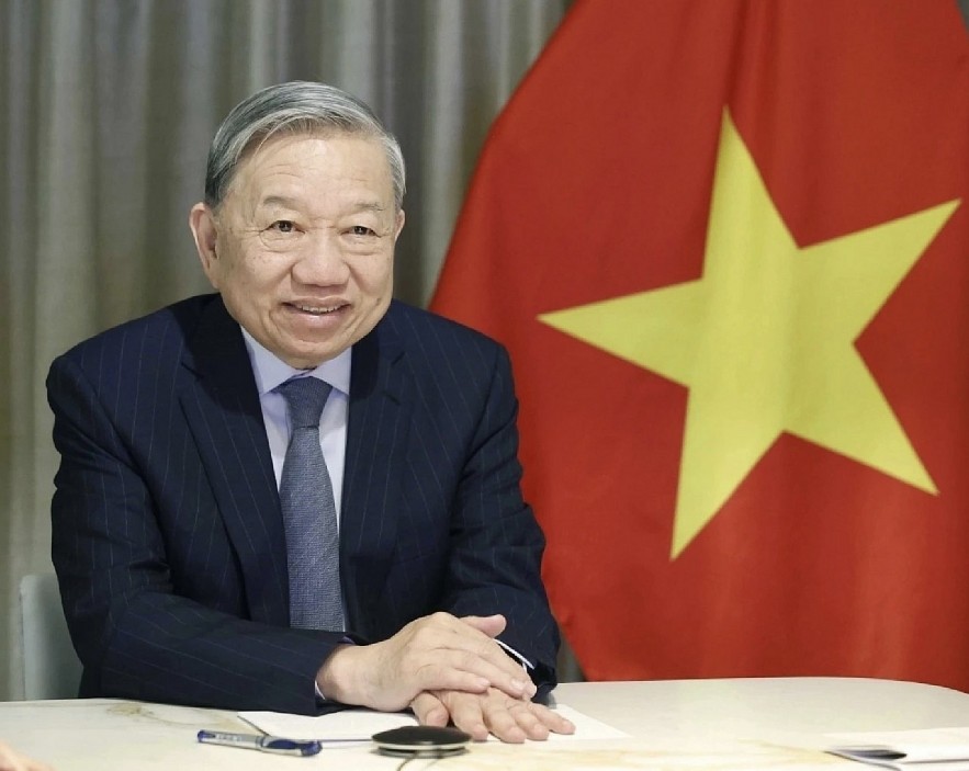 Party General Secretary and President To Lam of Vietnam.