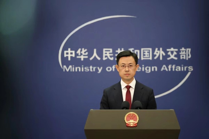 Người phát ngôn Bộ Ngoại giao Trung Quốc Quách Gia Khôn. (Ảnh: Reuters)