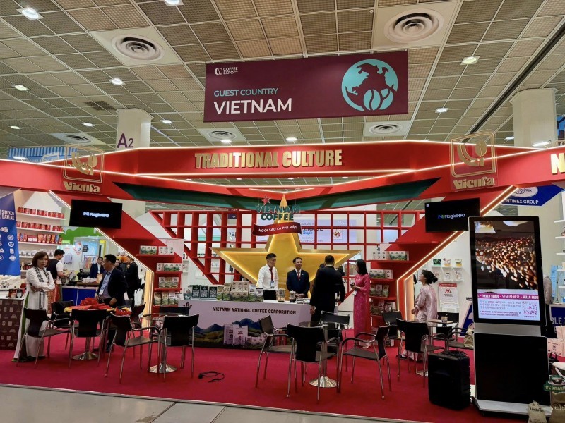 The Vietnam National Pavilion at Coffee Expo Seoul 2026. (Photo: Embassy of Vietnam in the Republic of Korea) The Vietnam National Pavilion at Coffee Expo Seoul 2026. (Photo: Embassy of Vietnam in the Republic of Korea)