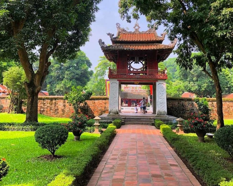 Biểu tượng của Thủ đô được xác định là hình ảnh Khuê Văn Các tại Văn Miếu - Quốc Tử Giám. (Ảnh: T.L)