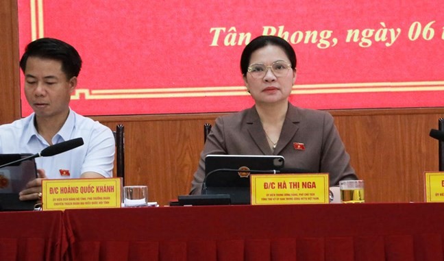 Phó Chủ tịch - Tổng Thư ký Hà Thị Nga: "Trách nhiệm đại biểu dân cử là phải cụ thể hóa bằng hành động"
