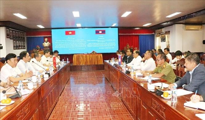 Quang cảnh Hội nghị. Ảnh: Xuân Tú/PV TTXVN tại Lào Quang cảnh Hội nghị. Ảnh: Xuân Tú/PV TTXVN tại Lào