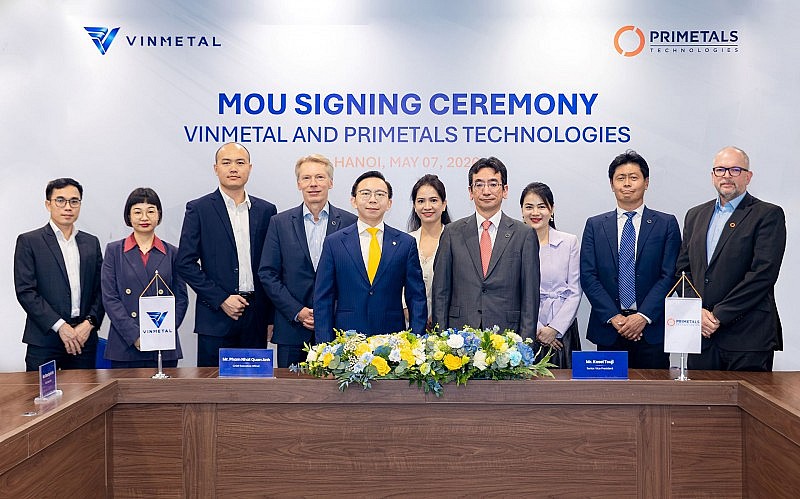 VinMetal hợp tác Primetals phát triển công nghệ sản xuất thép tiên tiến hàng đầu thế giới VinMetal hợp tác Primetals phát triển công nghệ sản xuất thép tiên tiến hàng đầu thế giới