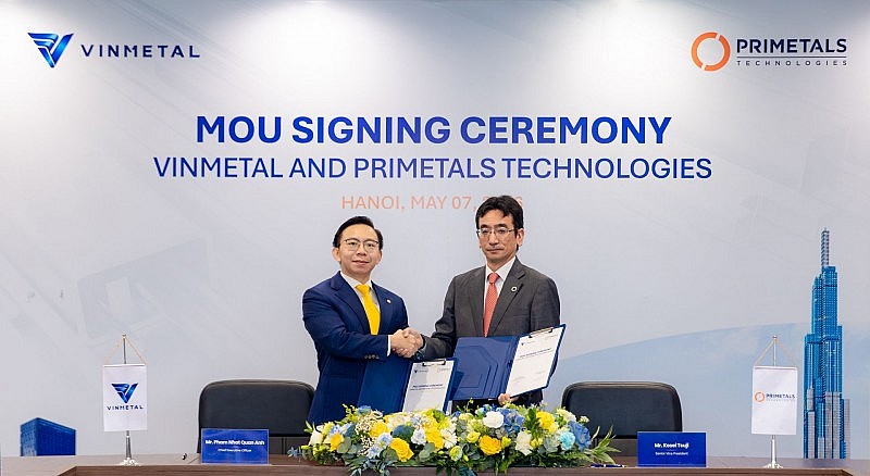 VinMetal hợp tác Primetals phát triển công nghệ sản xuất thép tiên tiến hàng đầu thế giới VinMetal hợp tác Primetals phát triển công nghệ sản xuất thép tiên tiến hàng đầu thế giới