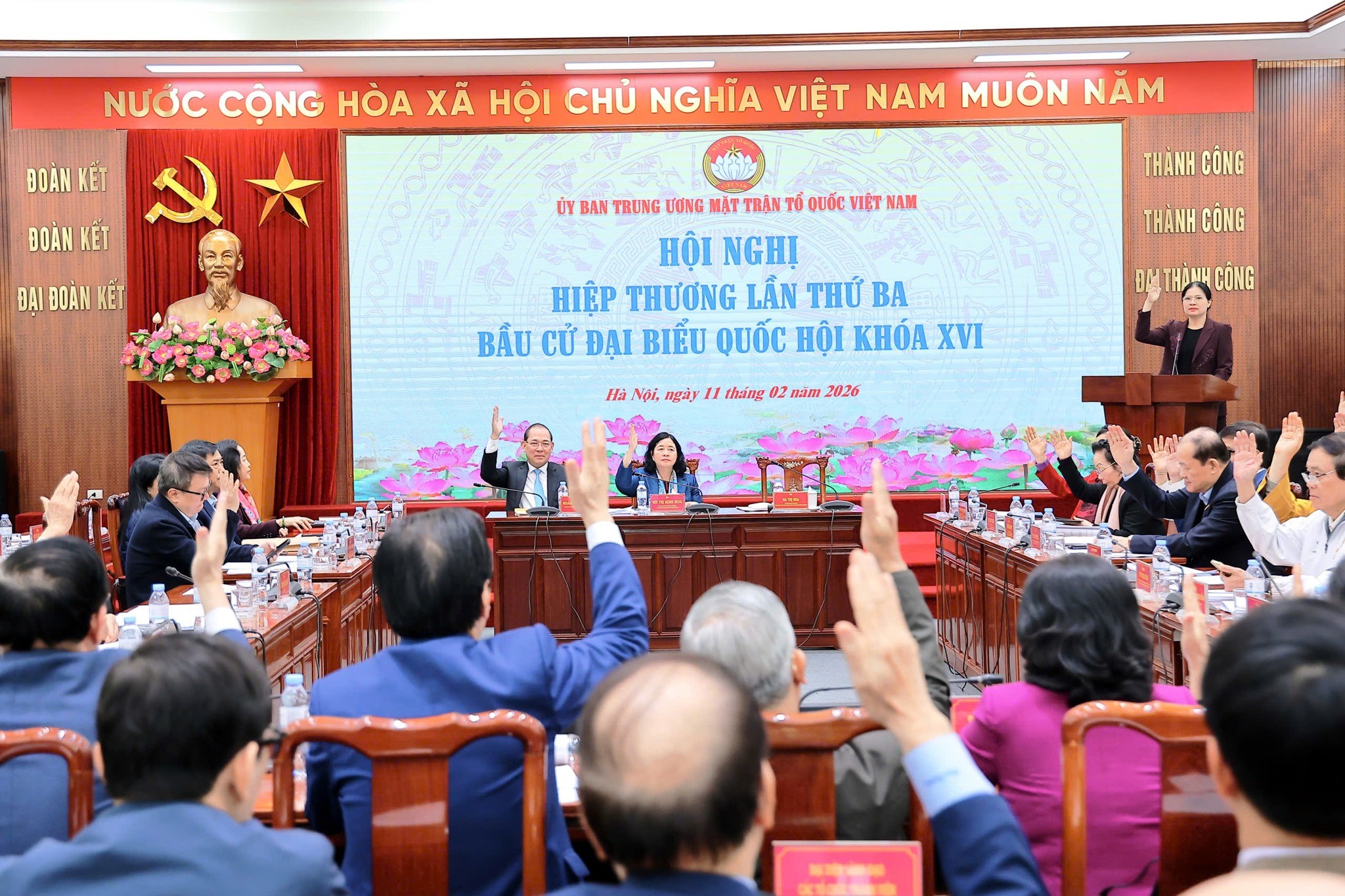 Đoàn Chủ tịch Ủy ban Trung ương MTTQ Việt Nam tổ chức Hội nghị hiệp thương lần thứ ba 