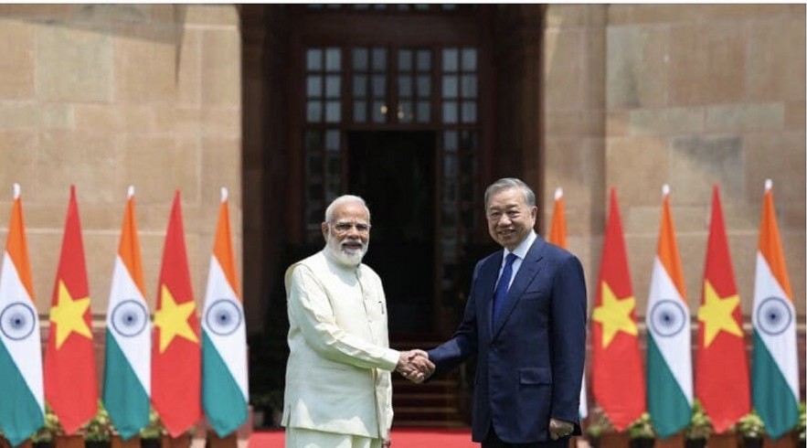 undefined India's PM Narendra Modi meeting with President of the Socialist Republic of Vietnam, To Lam at Hyderabad House, in New Delhi on May 06, 2026. Photo Credit: India Prime Minister Office