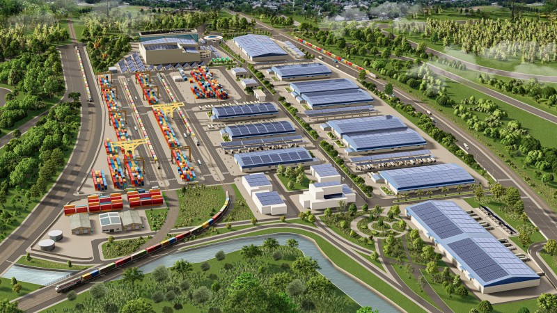 Phối cảnh tổng thể dự án Vietnam SuperPortTM Phối cảnh tổng thể dự án Vietnam SuperPortTM