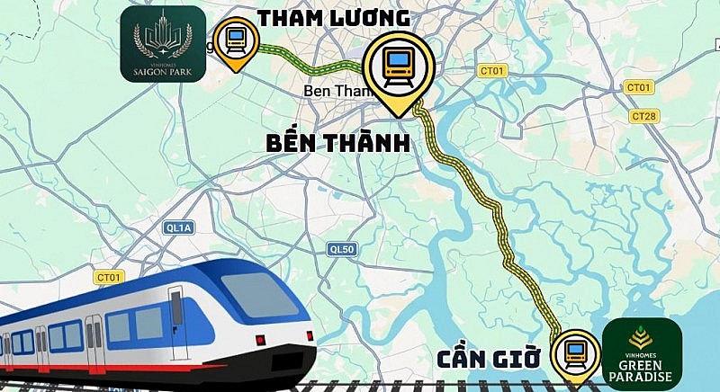 TP.HCM: 2 tuyến metro mở trục thịnh vượng, 2 siêu đô thị Vinhomes tạo cực tăng trưởng mới TP.HCM: 2 tuyến metro mở trục thịnh vượng, 2 siêu đô thị Vinhomes tạo cực tăng trưởng mới