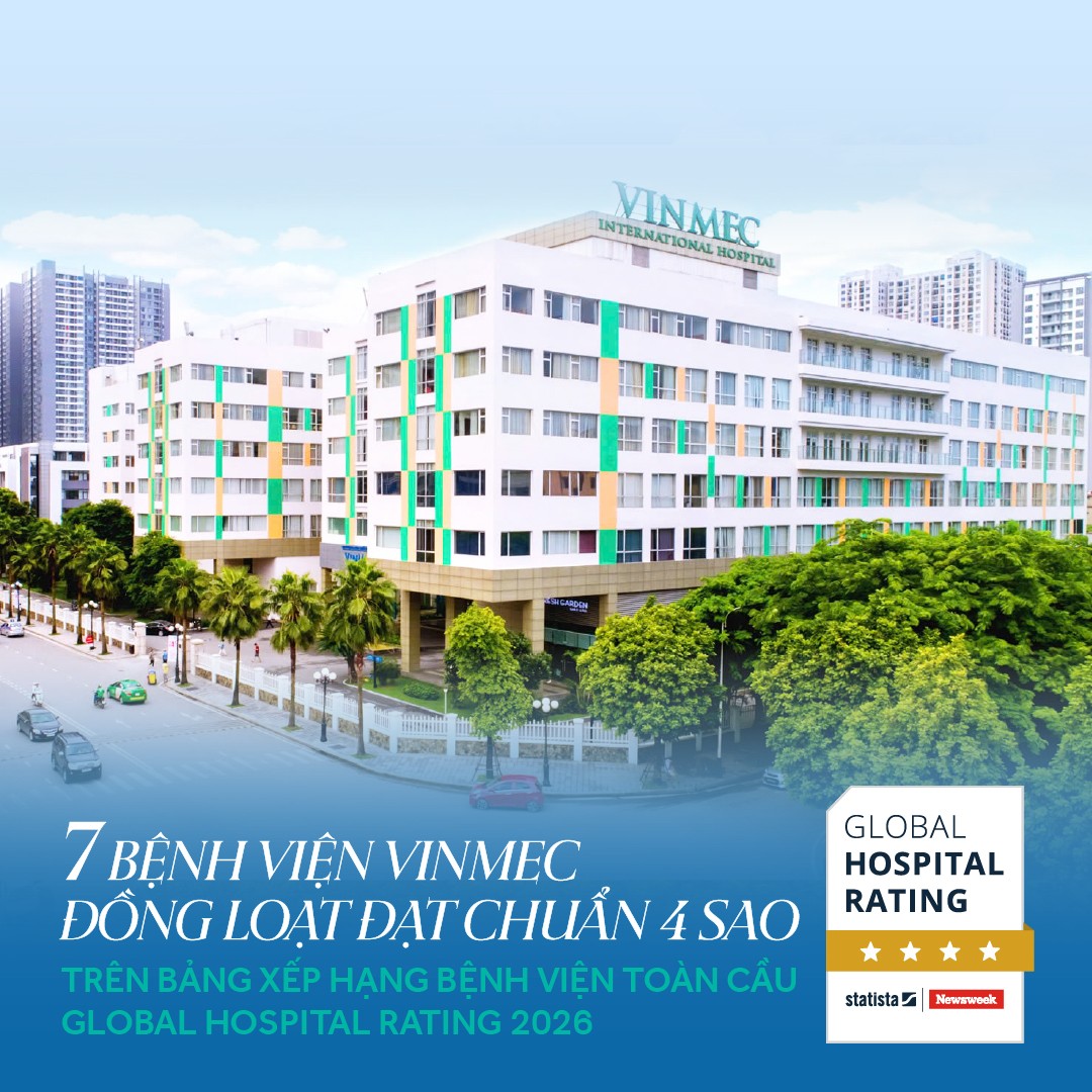 Ảnh 1: 7 bệnh viện thuộc Hệ thống Y tế Vinmec được xếp hạng 4 sao trên Global Hospital Rating. Ảnh 1: 7 bệnh viện thuộc Hệ thống Y tế Vinmec được xếp hạng 4 sao trên Global Hospital Rating.
