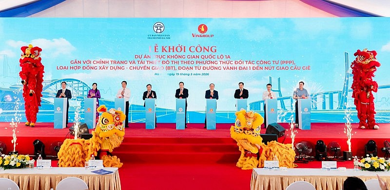 Khởi công dự án mở rộng Quốc lộ 1A đoạn từ Vành đai 1 đến nút giao Cầu Giẽ - kiến tạo trục giao thông hiện đại bậc nhất Việt Nam Khởi công dự án mở rộng Quốc lộ 1A đoạn từ Vành đai 1 đến nút giao Cầu Giẽ - kiến tạo trục giao thông hiện đại bậc nhất Việt Nam