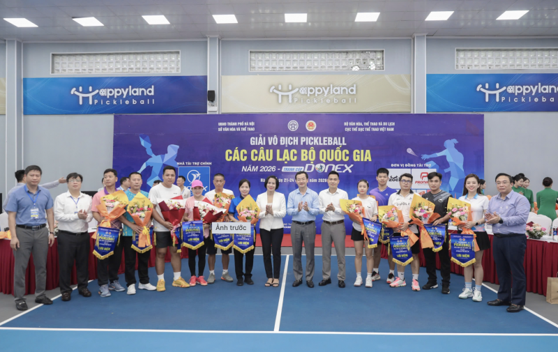 Giải vô địch Pickleball các câu lạc bộ quốc gia 2026 quy tụ 683 vận động viên tham gia tranh tài. (Ảnh: T.L)
