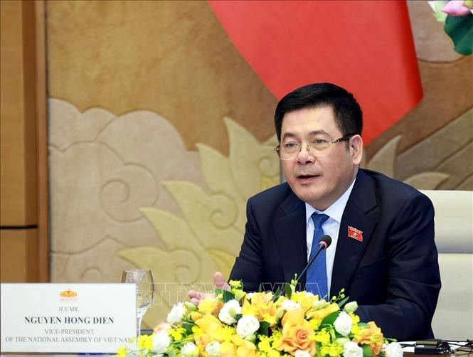 Phó Chủ tịch Quốc hội Nguyễn Hồng Diên phát biểu. Ảnh: Tuấn Anh/TTXVN