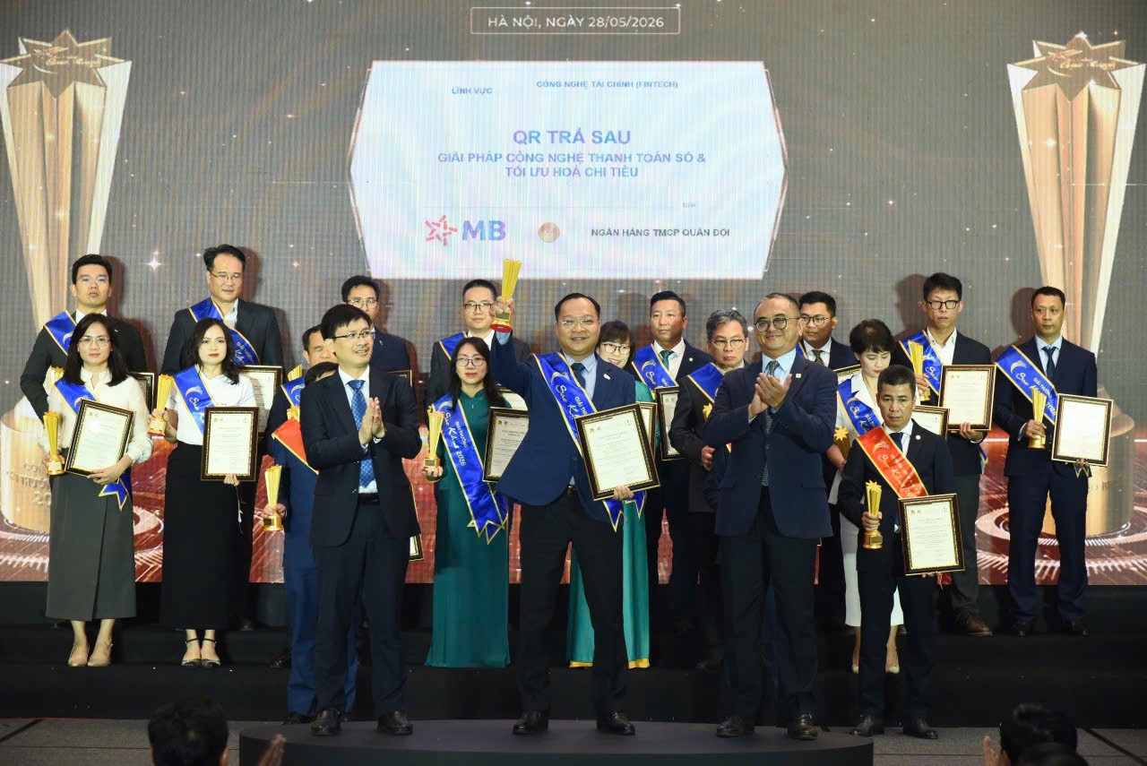 MB ghi dấu ấn với 5 giải thưởng Sao Khuê 2026 MB ghi dấu ấn với 5 giải thưởng Sao Khuê 2026
