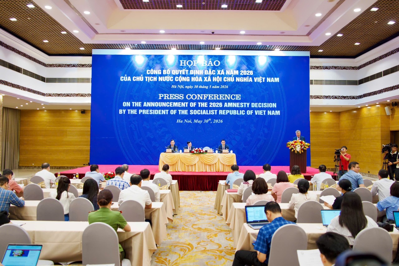 Press conference announcing the 2026 Amnesty Decision of the President of the Socialist Republic of Vietnam. (Photo: National Assembly's Electronic Information Portal) Press conference announcing the 2026 Amnesty Decision of the President of the Socialist Republic of Vietnam. (Photo: National Assembly's Electronic Information Portal)