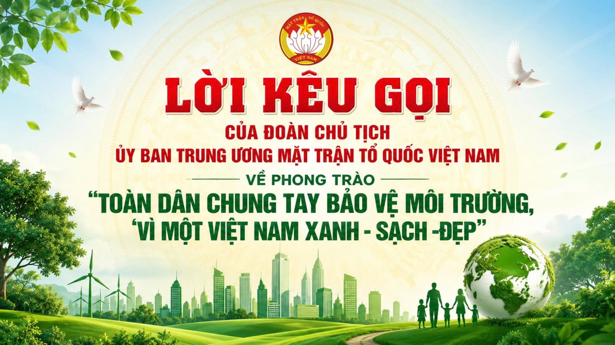 Lời kêu gọi của Đoàn Chủ tịch Ủy ban Trung ương MTTQ Việt Nam về phong trào Lời kêu gọi của Đoàn Chủ tịch Ủy ban Trung ương MTTQ Việt Nam về phong trào