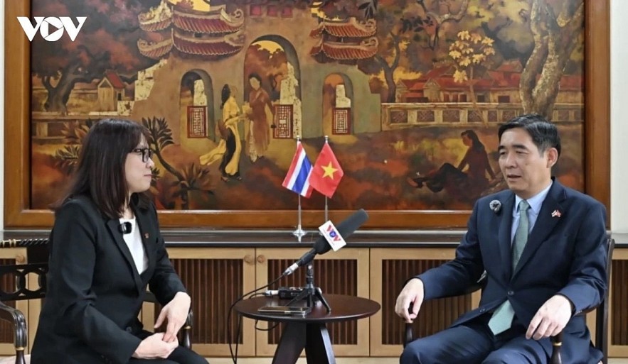 Vietnamese Ambassador to Thailand Pham Viet Hung gives an interview to VOV