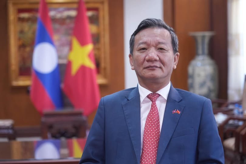 Đại sứ Việt Nam tại Lào Nguyễn Minh Tâm. (Ảnh: Đại sứ quán Việt Nam tại Lào)