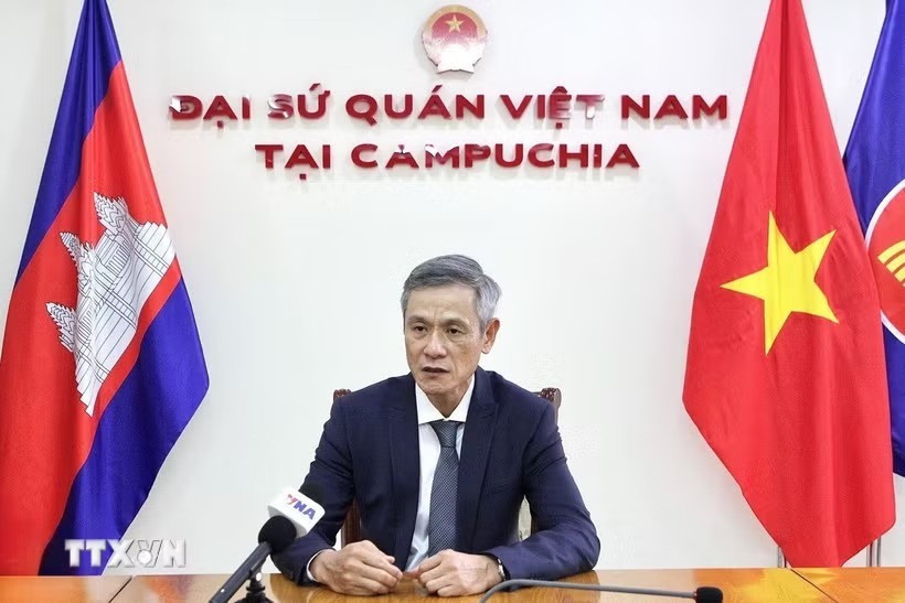 Đại sứ Việt Nam tại Campuchia Nguyễn Minh Vũ. (Ảnh: TTXVN)