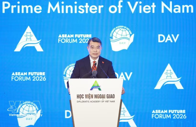 Vietnamese Prime Minister Le Minh Hung addresses the opening of the ASEAN Future Forum (AFF) 2026 in Hanoi on June 9 (Photo: VNA)