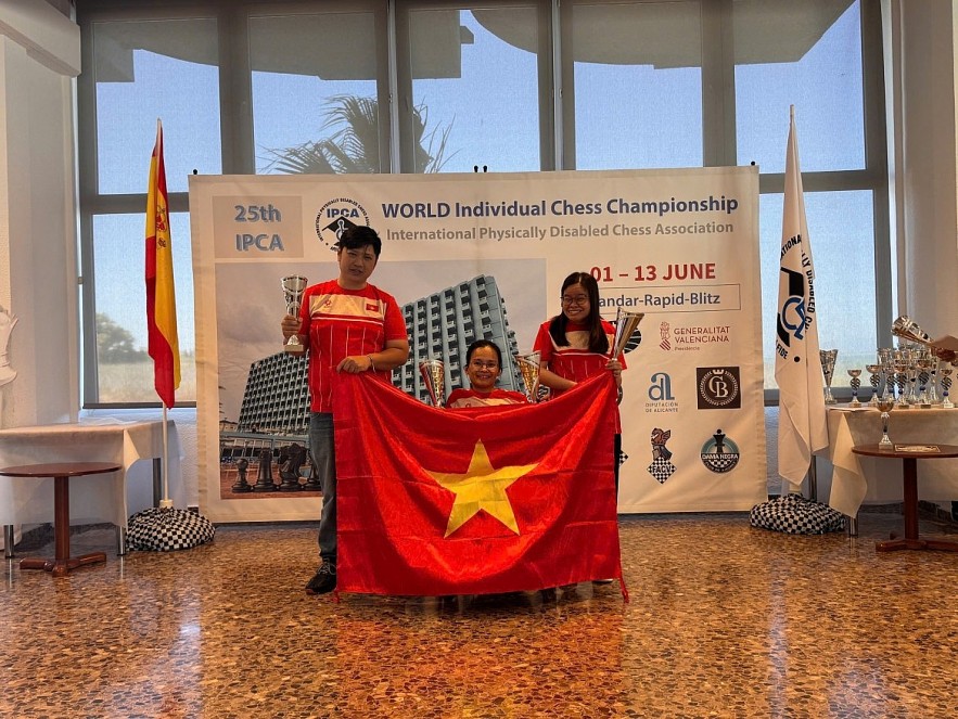 Vietnam wins seven medals at IPCA World Chess Championship 2026 in Spain. (Photo: hanoimoi.vn)