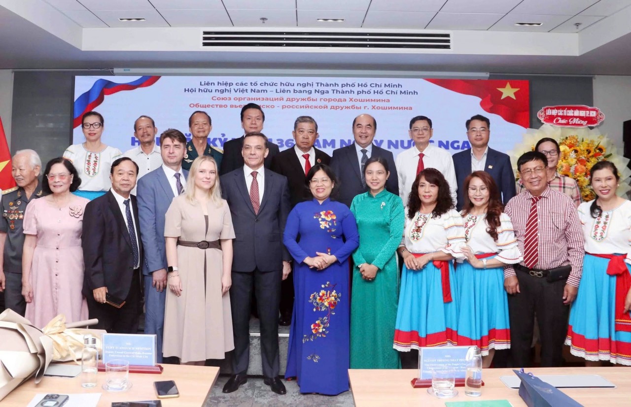 The Ho Chi Minh City Union of Friendship Organizations and the Ho Chi Minh City Vietnam–Russian Federation Friendship Association held a gathering to commemorate the 36th Russia Day (June 12, 1990 – June 12, 2026). (Photo: Ho Chi Minh City Union of Friendship Organizations) The Ho Chi Minh City Union of Friendship Organizations and the Ho Chi Minh City Vietnam–Russian Federation Friendship Association held a gathering to commemorate the 36th Russia Day (June 12, 1990 – June 12, 2026). (Photo: Ho Chi Minh City Union of Friendship Organizations)