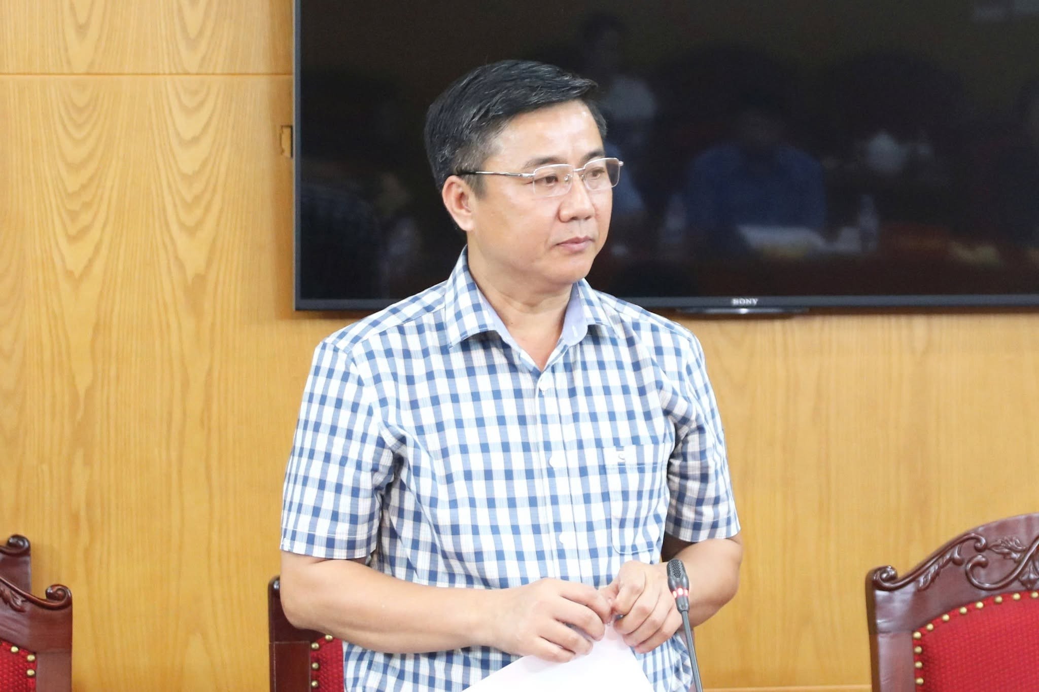Ông Phạm Hồng Thanh - Trưởng Phòng Tổng hợp - Thư ký, Văn phòng Cơ quan UBTƯ MTTQ Việt Nam, Chủ nhiệm đề tài phát biểu